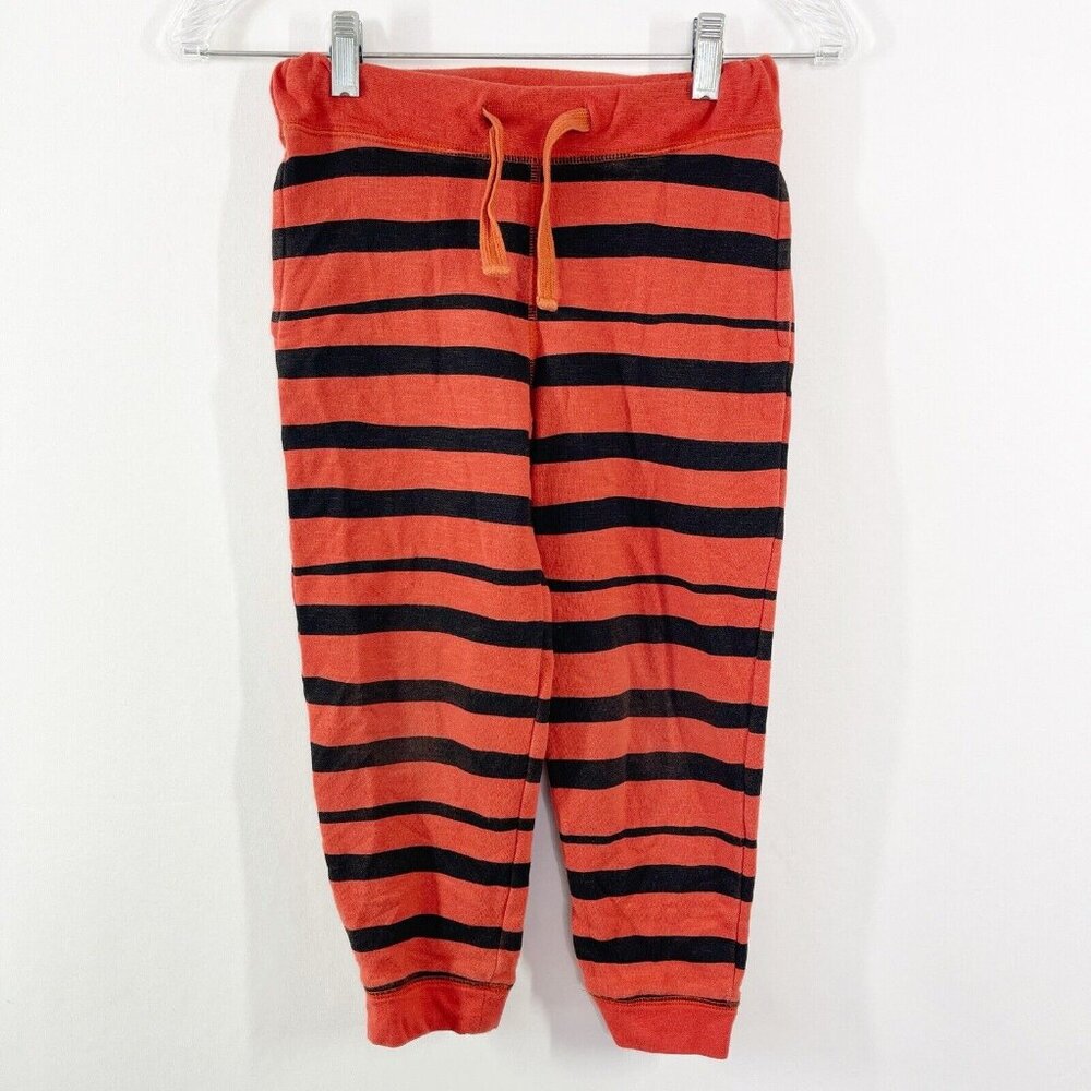 Stella McCartney Kids Pants Red & Black Striped Jogger Size 6 Years Girl Boy
